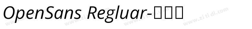 OpenSans Regluar字体转换